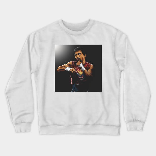 Manny Pacquiao Crewneck Sweatshirt by Sgt_Ringo